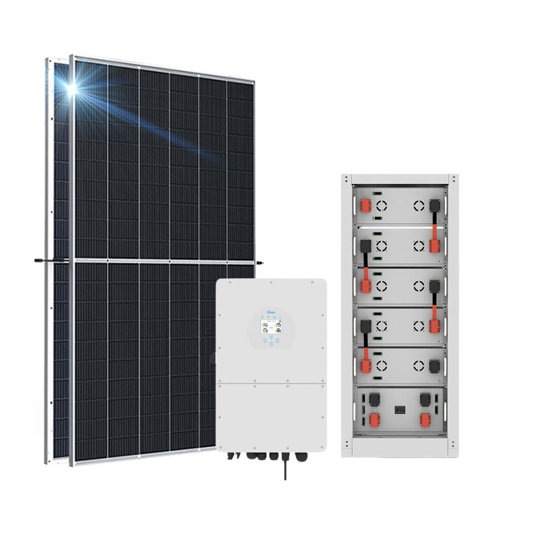 Hybrid solar system 30kw home storage hybrid solar system with high voltage lithium battery -Koodsun