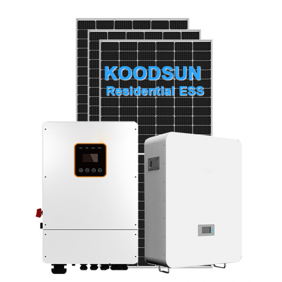 Home Storage 15KW Hybrid Solar System With High Voltage Inverter And Lithium Battery -Koodsun