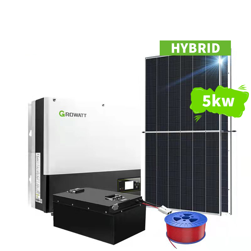 Solar energy system hybrid 5KW for residential use Complete set -Koodsun