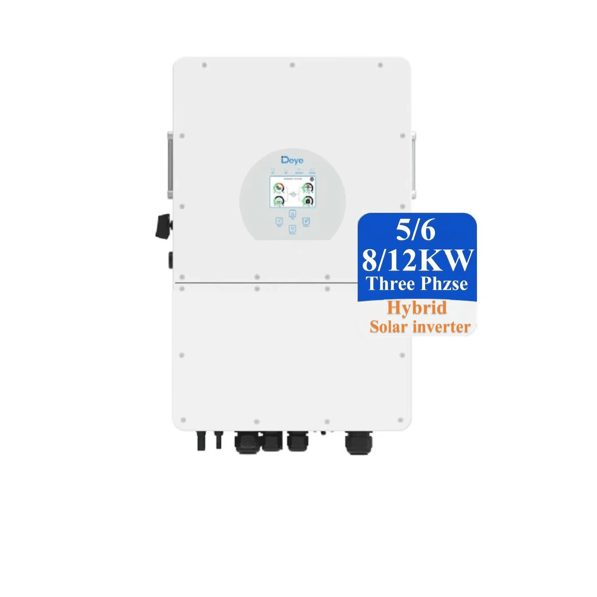 Deye 3 Phase High Voltage Hybrid Inverter 8Kw 10Kw 12Kw SUN-8/10/12K-SG01HP3-EU-AM2 MPPT Pure Sine Wave Solar Inverter -Koodsun