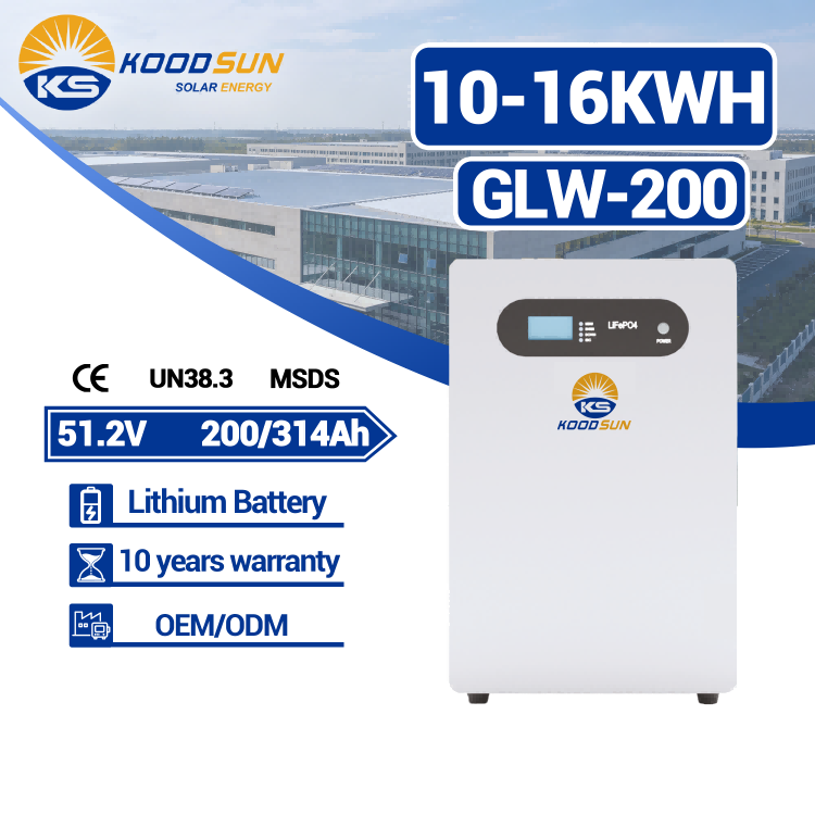 Powerwall 51.2V  200Ah Ess 10Kw Koodsun  Lithium Battery Solar Lifepo4 Battery -Koodsun