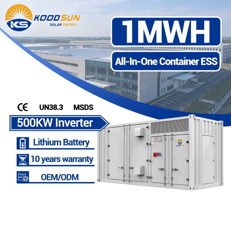 Koodsun High Voltage Container ESS 500KWh 1MWh Megawatt Solar Energy Storage SystemContainerized BESS with Smart Cooling and EMS -Koodsun