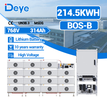 Deye BOS-B 51.2V 280Ah 14.3kwh 215kwh High Voltage Battery Built-in BMS Fast Charge & Expandable Capacity for Commercial Use -Koodsun