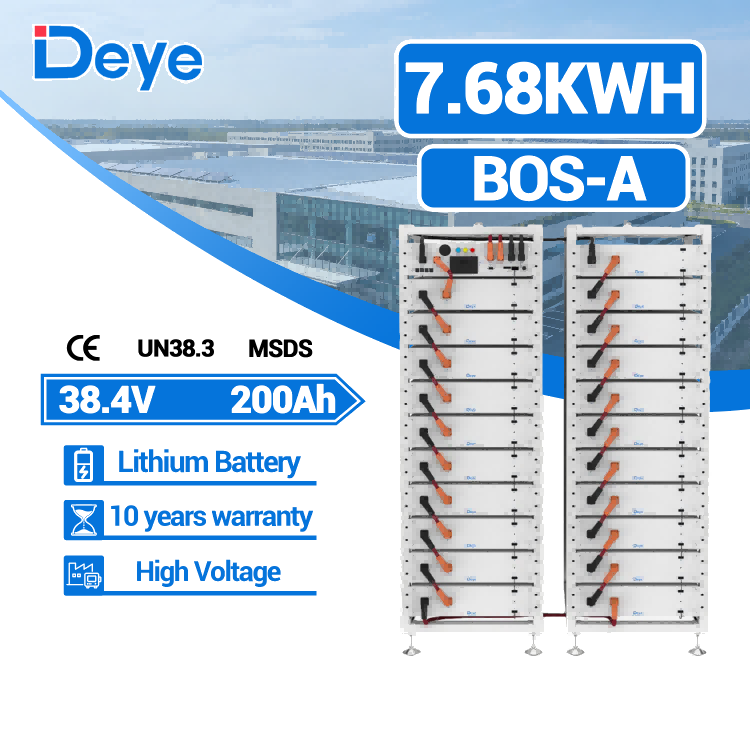 Stock Deye Bos-A-pack 7.68kwh HV LiFePO4 Battery 38.4v 200ah Energy Storage With BMS for Energy Storage System -Koodsun