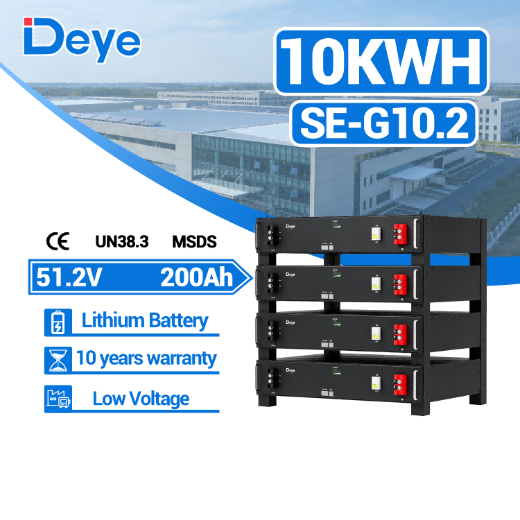 Deye Lithium Battery SE-G 10.2 51.2V 200AH Home Use Rack Mount Powerwall Stackable Lithium Battery -Koodsun